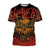 Summer T-Shirts Slayer Rock Band 3D Print Streetwear Men Women Casual Oversized Short Sleeve T Shirt Male Tees Tops Man Clothing