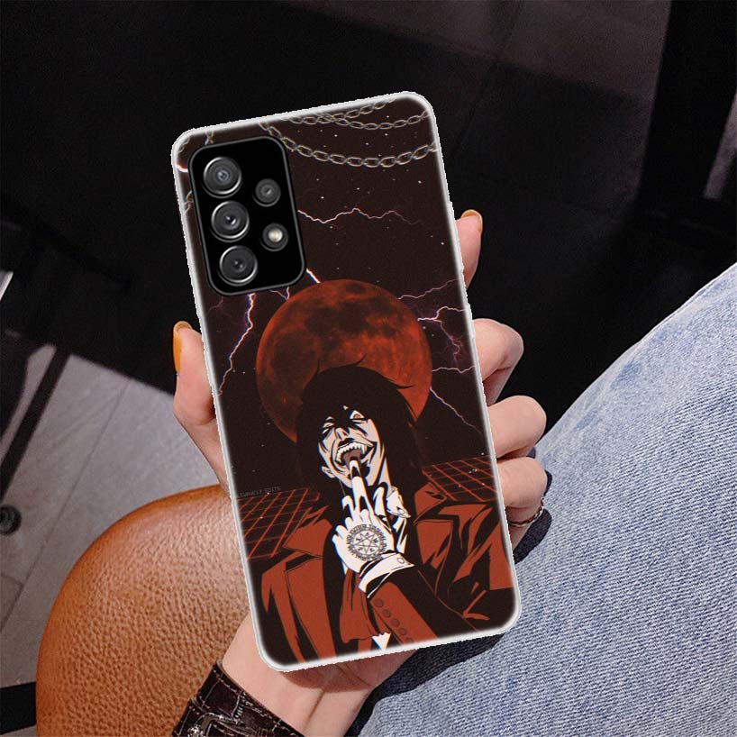 

Чехол для телефона с изображением аниме «Алукард Хеллсинг» для Samsung Galaxy A51 A52 A71 A72 A42 A32 A22 A02S A12 5G A21S A31 A41 M12 M21 M31S Samsung A71 5G
