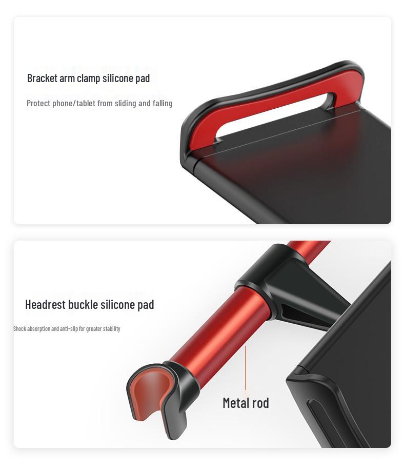 Retractable Rear Seat Car Tablet and Phone Holder