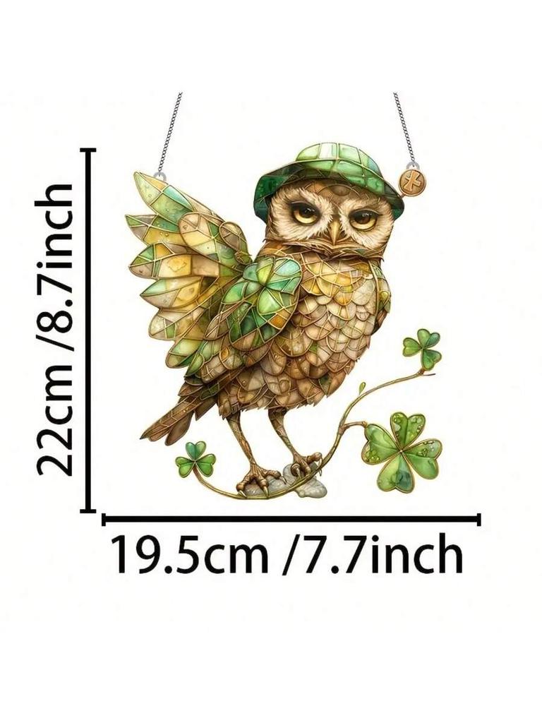1pcs colorful owl pendant, suitable for home, living room, and bedroom decoration. It is a perfect gift for animal lovers,