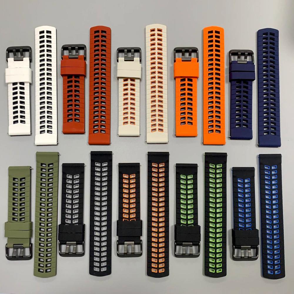 22mm atmungsaktives Silikonarmband für Garmin Forerunner 570 47mm 265 255 Music/Venu 4 45mm 3 2/Vivoactive 4/Active/Darth Vader Band