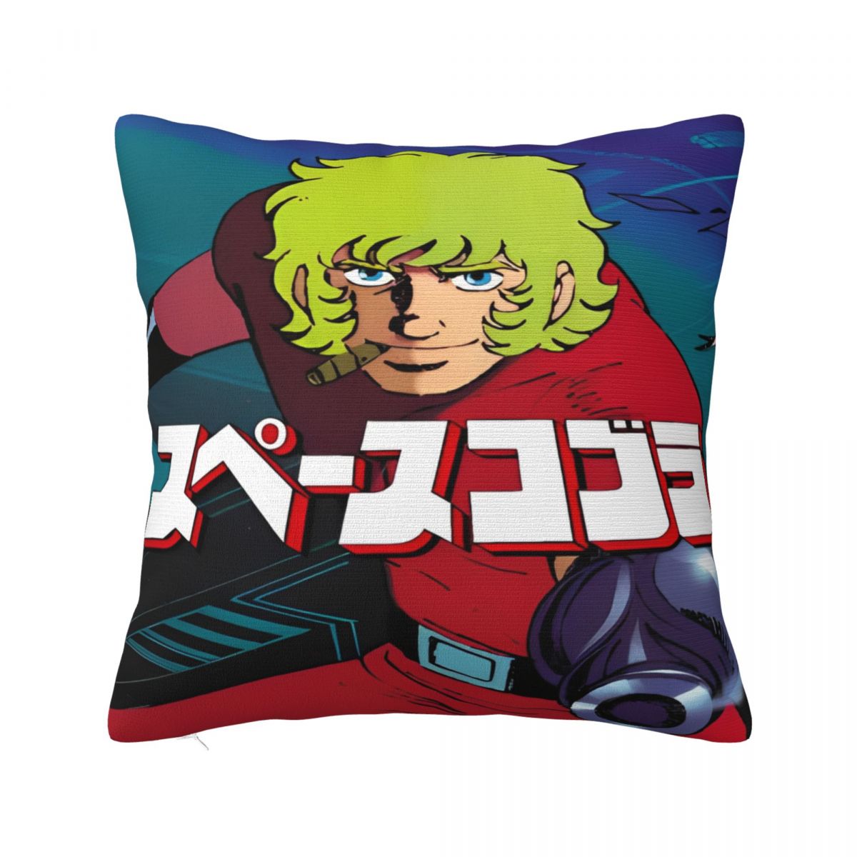 Космический приключенческий Кобра Пробуждение Наволочки Мерч Принт Наволочка Чехлы для подушек Украшение кровати Квадратный Несколько размеров 12x12Inch