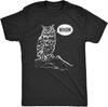 Mens Whom Owl Tshirt Funny Grammar Nerd Sarcastic Graphic Novelty Tee Black