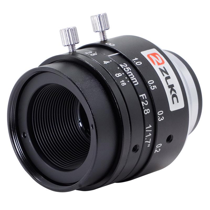 ZLKC 25mm Low Distortion C-Mount Lens LM2528MP12 for Machine Vision