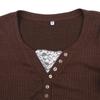 Vintage Lace Patchwork Cute Cotton Tshirts Women Korean Fashion Button Fairy Grunge Y2K Clothes Casual Spring Autumn Retro Tops