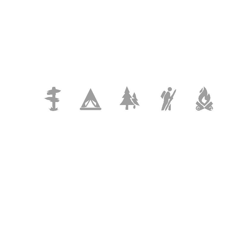 Cute And Interesting Car Sticker Decals Camping Icons Vinyl Art Sticker Rear Window Decor Car Sticker