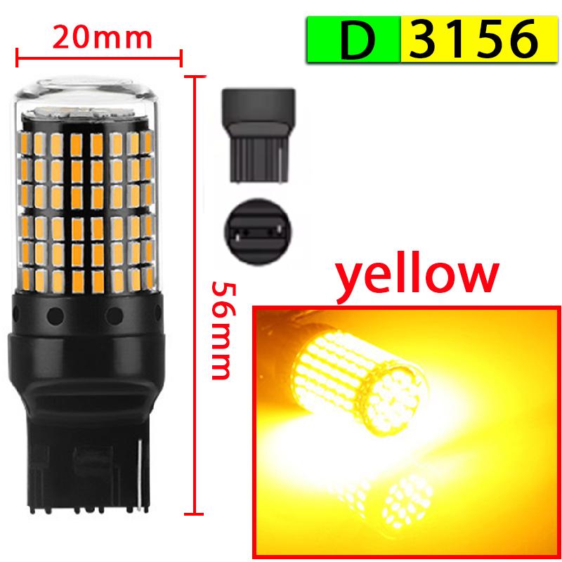2pcs Led Lamp Turn Lamp Brake Lights Signal Lamp bau15s 1156 1157 BA15S T20 W21/5W 3157 3156 Bulbs 144smd LED Bulb Canbus Lamp