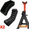 2pcs Car Lift Jack Stand Pad Rubber Slotted Adapter Frame Rail Protector Heavy Duty Universal Grip Repair Tools For Car Jack