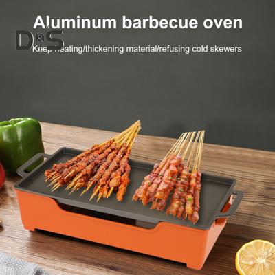 BBQ-Grill, Isolierofen aus Aluminiumlegierung, kommerzielle Heizplatte mit heißer Schnur, Holzhaus-Kerzengrillofen für selbstgebackenes Brot