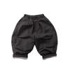 Kids Thick Fleece Warm Loose Casual Wide Leg Pants For Boys And Girls