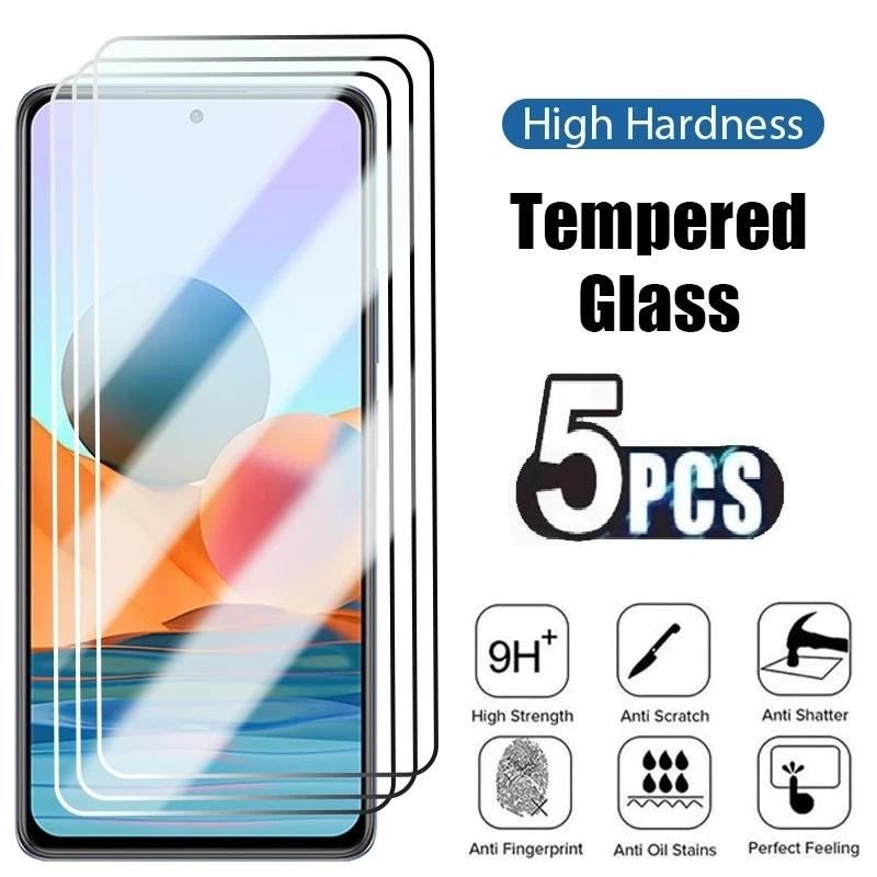 

5 pçs caso de vidro temperado para oppo a16 protetor de tela para oppo a54 a74 a94 5g opop a15 a15s a5 a9 2020 película protetora capa For F21s Pro 4G чистий