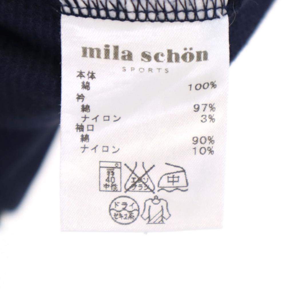mila schon sports Made In Japan Long Sleeve Polo Shirt 175-185 Navy Men's Used