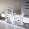 1pcs Household Relief Water Cup Whiskey Brandy Glasses Creative Vine Woven Glass Cup Bar Drinkware Beverage Mug Cocktail Glass