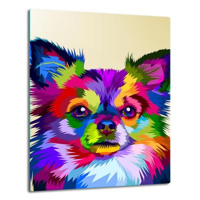 GLASS PLATE BOARD PANEL TABLETOP 40x52 DOG