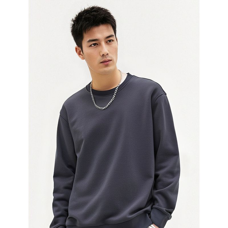 Sheep Wool Mulberry Silk round Neck Sweatshirt Men 2024 New Autumn/Winter Fleece-lined Thickened Export Men Casual Jacket