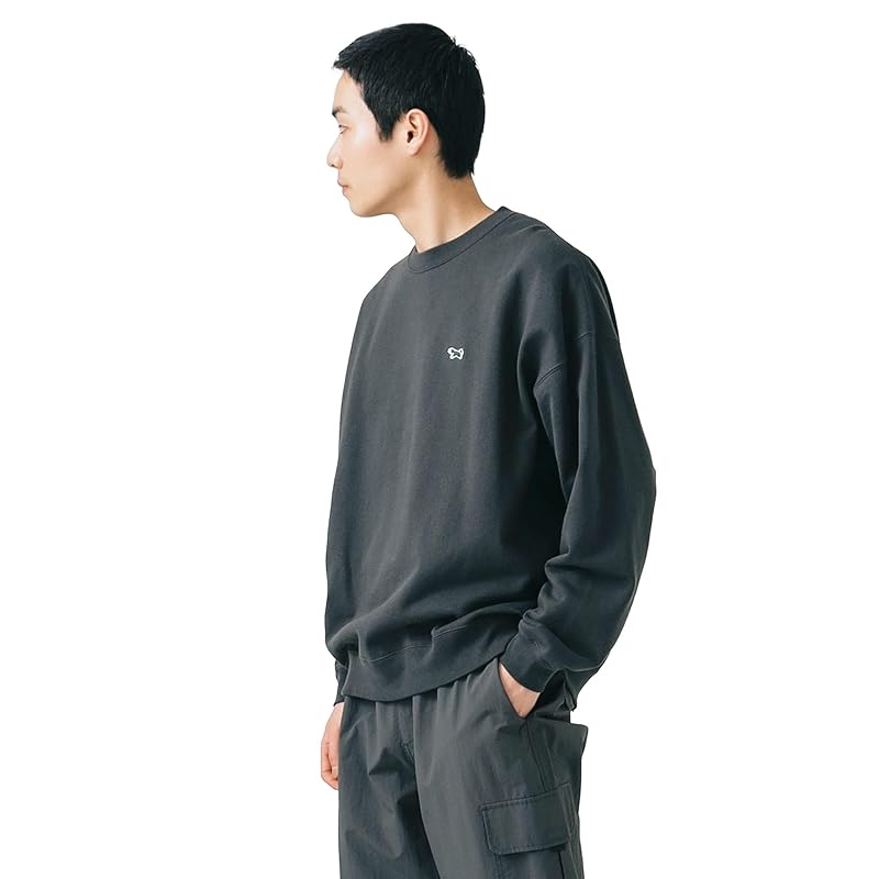 

[Beams Heart] sweatshirt [EXCLUSIVE] PENNEY S FOX fleece crew neck men s CHARCOAL GREY S