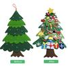 DIY Felt Christmas Tree Snowman Set Christmas Party Supplies with 30pcs Decoration for Children Gift