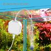 Compact Aquarium Oxygen Pump: Silent Aerator with Suction Cup, Clip, and Lanyard.