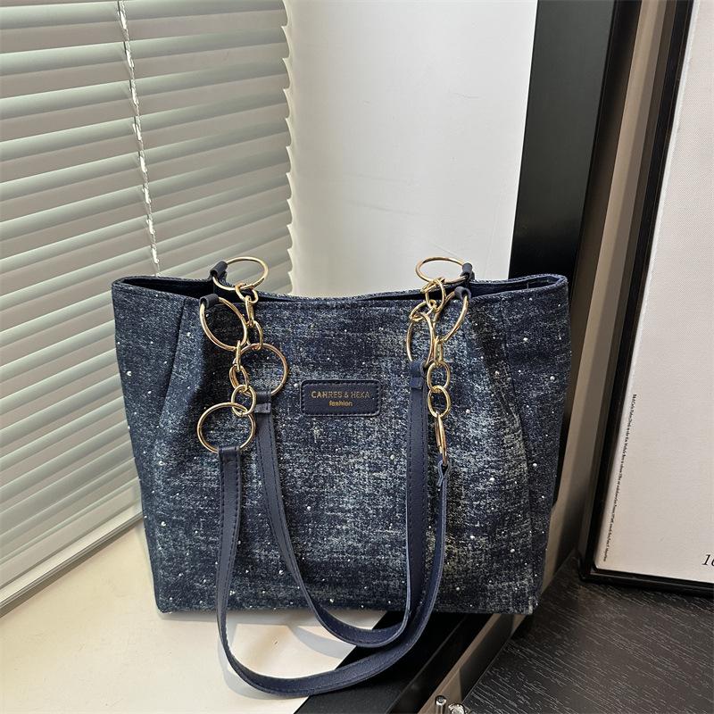 Simple casual commuting large capacity versatile shoulder underarm bag texture new fashion portable tote bag women
