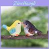 Adorable Cartoon Bird Resin Figurine For Mini Plant Landscape And Garden Decor