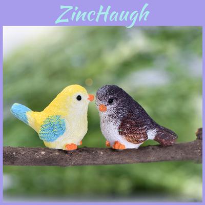 Adorable Figura de Pájaro de Dibujos Animados de Resina Para Paisaje de Mini Plantas y Decoración de Jardín