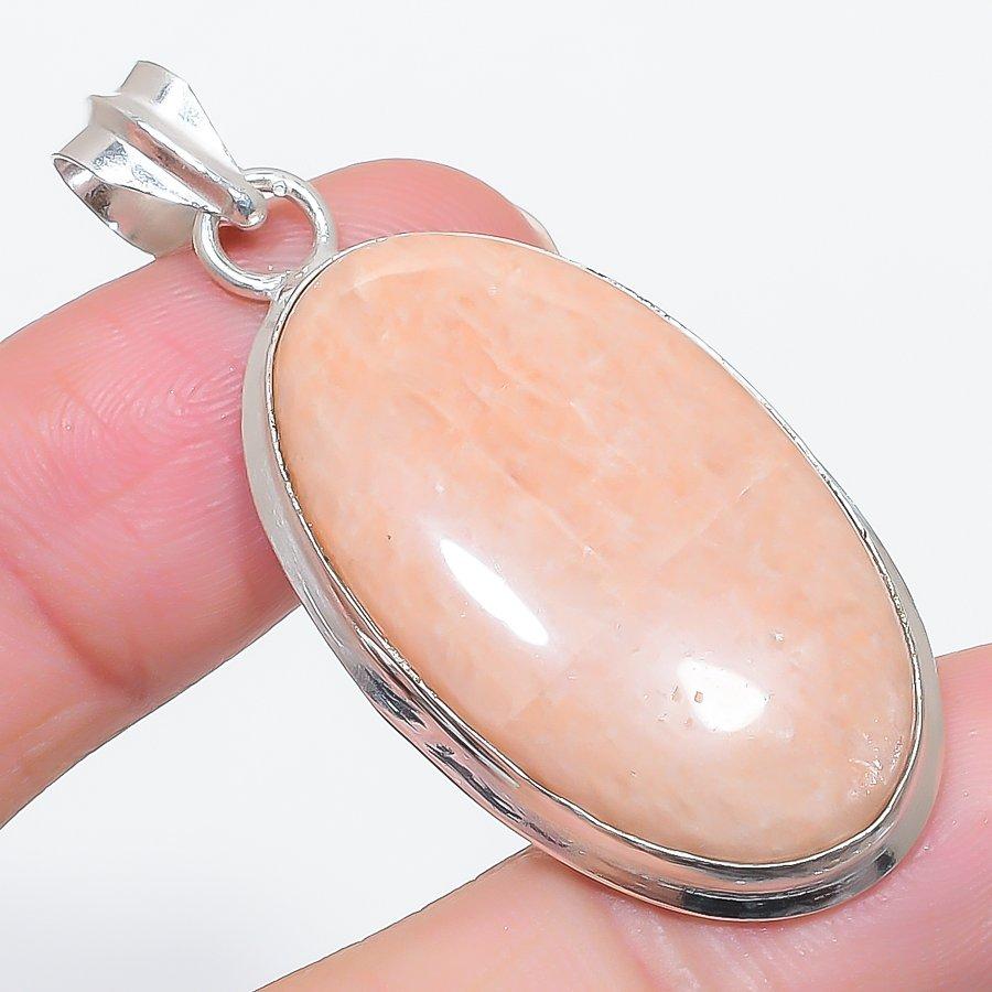 

Natural Orange Aventurine 925 Sterling Silver Jewelry Pendant 2.09 Y5U87