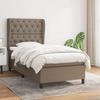 VidaXL Divan Bed with Mattress Taupe 80x200 Cm Fabric - Model 3128161