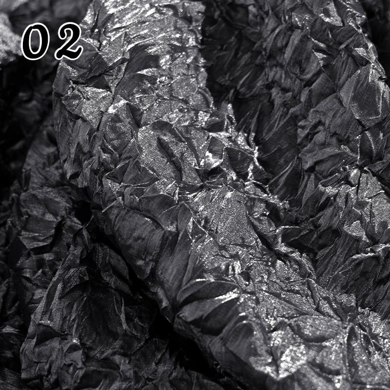 50x117cm Gradient GlassTexture Pleated Fabric Creative Modeling Reconstruction Designer Fabric For Diy Sewing Dress Pants Hanfu