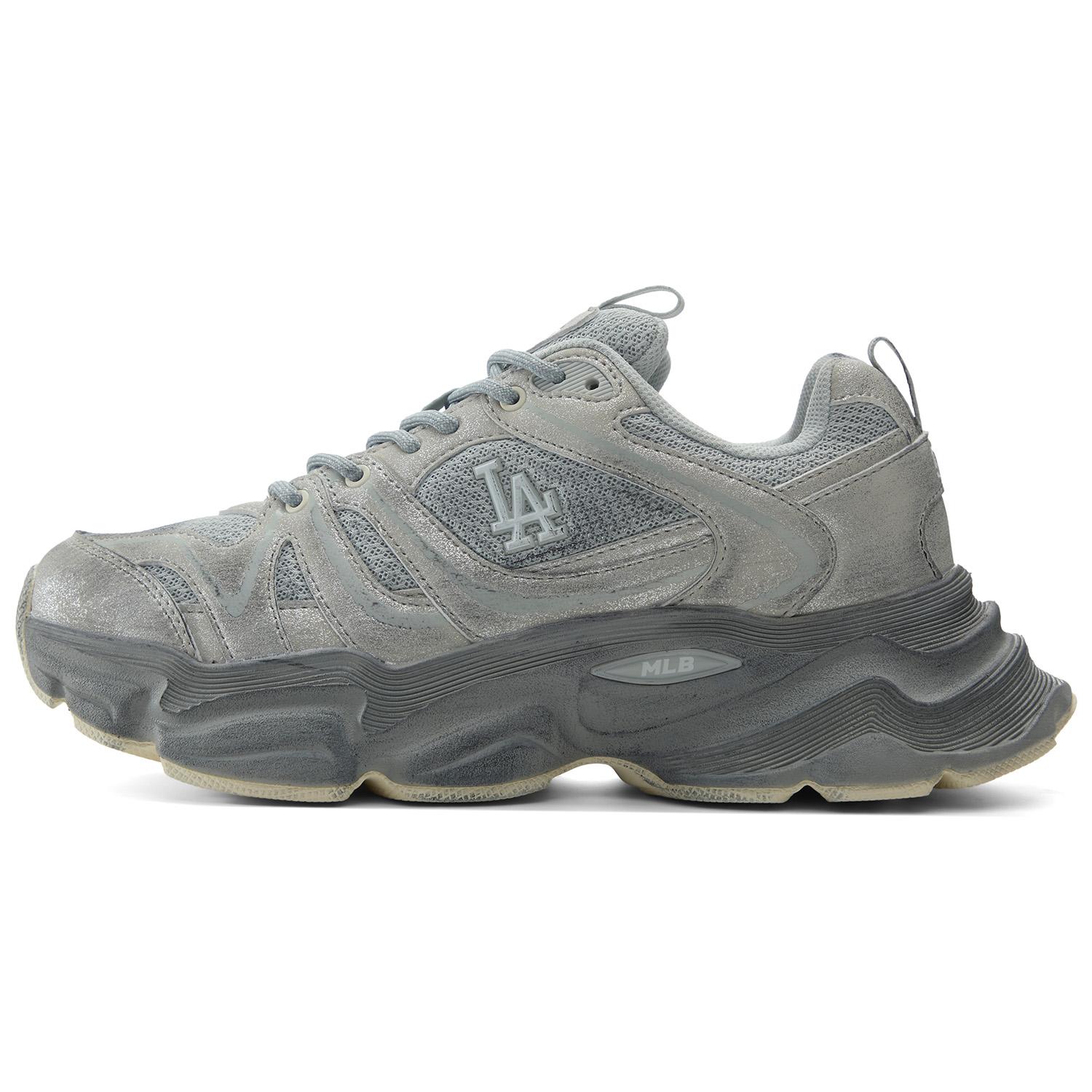MLB Los Angeles Dodgers Synthetikleder Retro Mode Paar Vielseitig Lässig High-Top Dad Sneaker Unisex Sneaker 3ASHCC25N-07SIS 38.5 gray