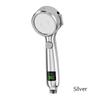 Intelligent Temperature Display LED Shower Head High Pressure 4 Modes Adjustable Rainfall Shower Water Saving Bathroom Acessory