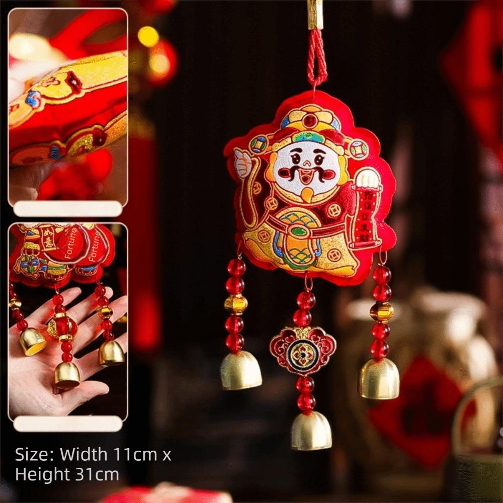 Horse Fish Design Hanging Ornament God of Wealth Spring Festival Pendant Spring Festival