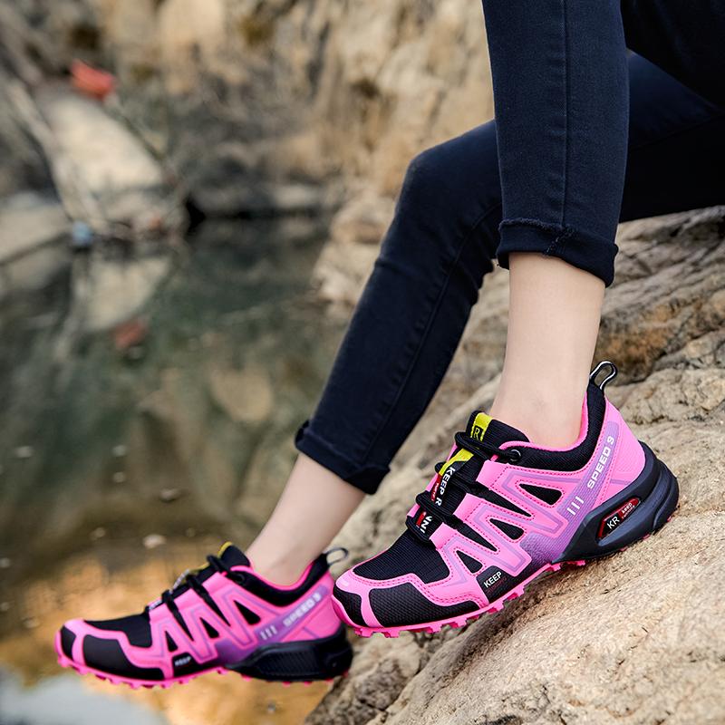 Lightweight Women's Trail Running & Hiking Shoes - Breathable Outdoor Footwear