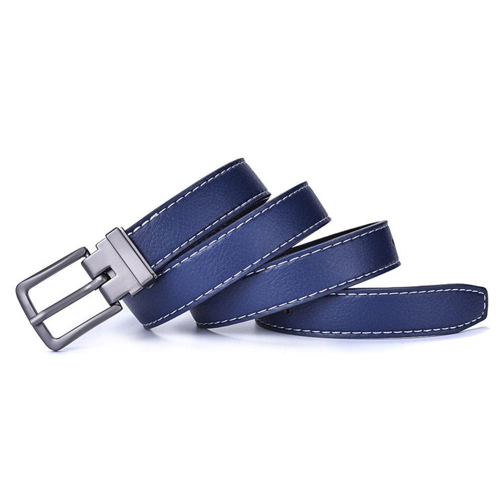Vintage Casual Pin Buckle Waistband Children Leather Belt Thin Waist Strap Trouser Dress Belts