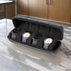 Men's Watch Storage Case with 4 Slots Travel Friendly Wristwatch Protective Soft Lined Zippered Box Home Accessory