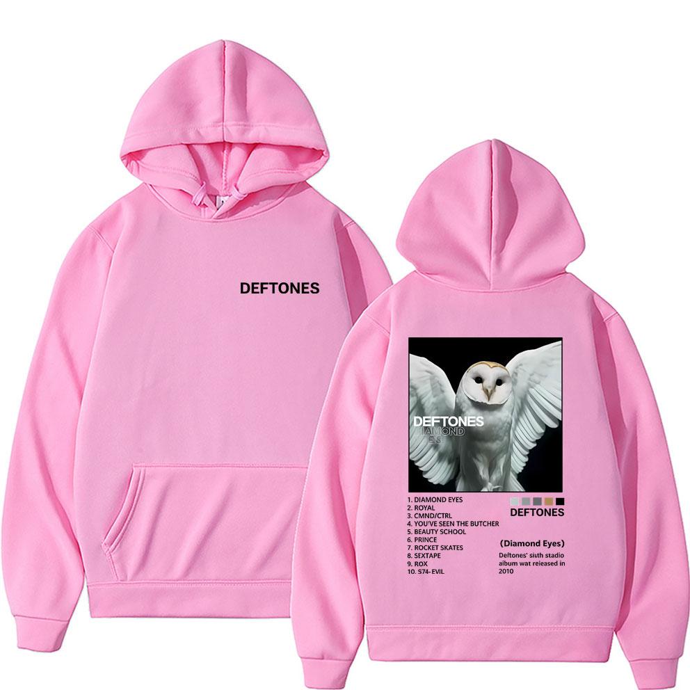 Rock Band Deftones Diamond Eyes Print Hoodie Men Women Alternative Heavy Metal Streetwear Male Casual Oversized Hoodies