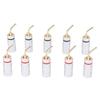 10pcs Banana Plug Needle Type Professional 24K Gold Plated Speaker Wire Connectors for Speaker Wire Home Theatre