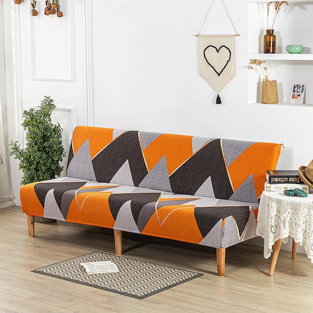 Milk Silk Elastic Sofa Cover Slipcover Furniture Protector Dustproof Stretchable No Armrest Full Coverage