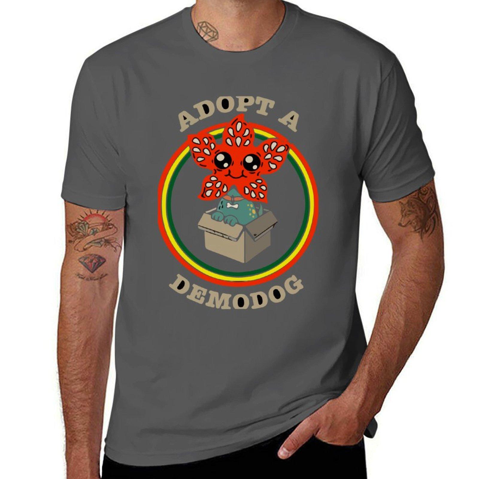 

Adopt A Demodog Demodog T-Shirt cotton t shirt man man t shirts for men printed t shirts for man T-Shirt 4XL