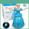 Elsa Princess Doll Music Toy With Luminous Rotating Features Perfect Gift For Kids
