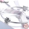 BAMOER Genuine 925 Sterling Silver Letter P Alphabet Beads Charms Fit Charm Bracelets & Bangles DIY