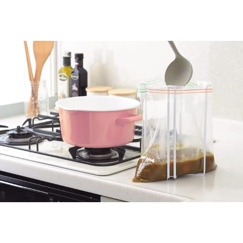 Pearl Metal Kitchen Rack, White, Large, Eco Stand, Skit, HB-3595