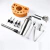 12pcs/set 750ml Stainless Steel Cocktail Shaker Mixer Drink Bartender Barware Kit With Wooden Rack Bars Set Bar Accessories
