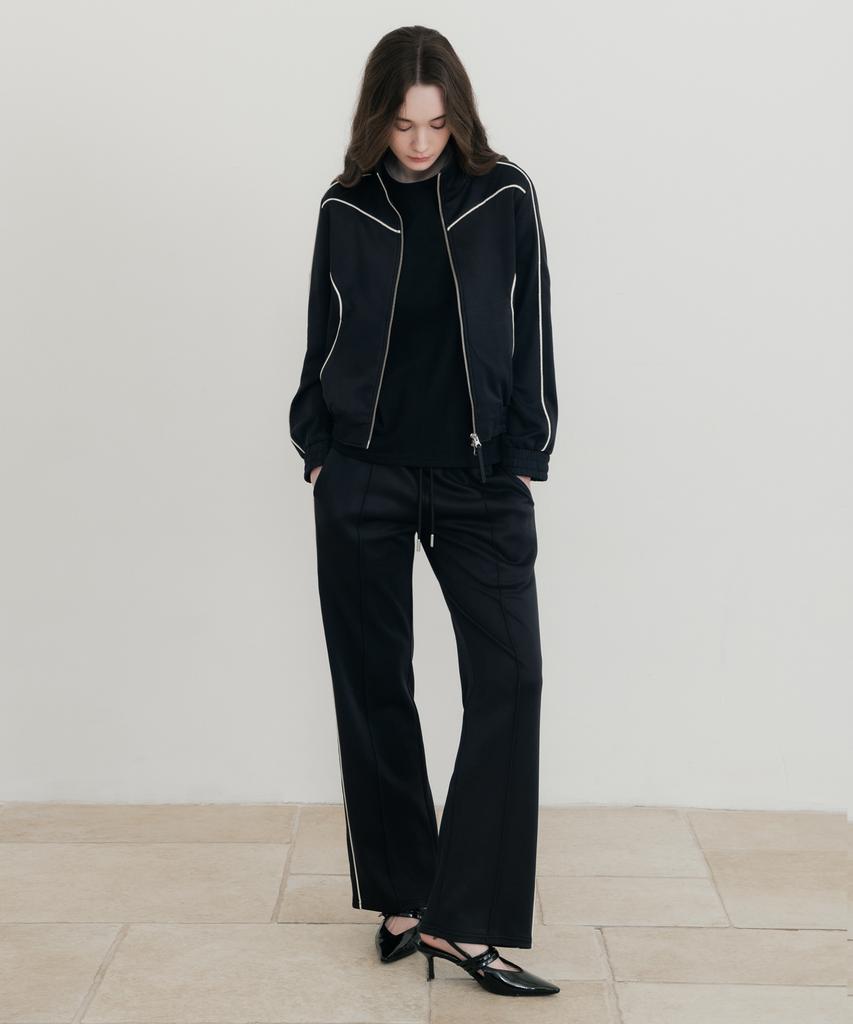 Ssin And Lee (W) Nuage Lounge Jersey Jacket Black