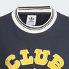 adidas Originals Sports Casual Pullover Crew Neck Long Sleeve Sweatshirt Women Sweatshirt Navy-Blue JD6374