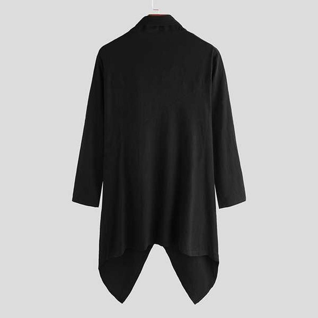 Und Winter Herrenmode Jacke Solider Mantel Punk Unregelmäßiger Windbreaker