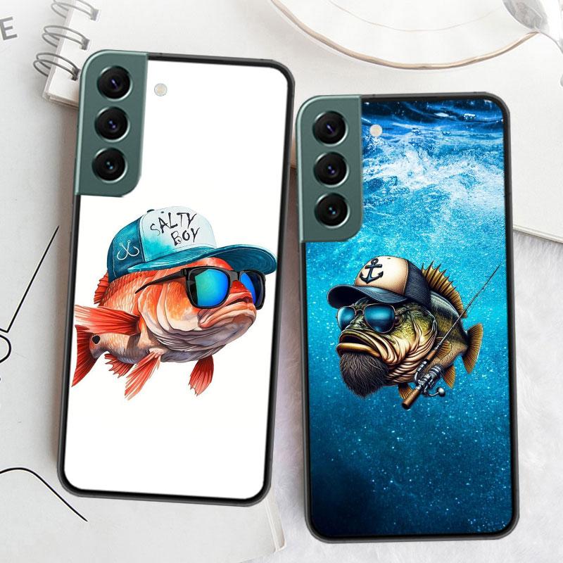 Enjoy a Day of Fishing Pleasure Phone Case For Samsung Galaxy S22 S25 Ultra S21 S10 Plus S26 Edge S20 S23 S24 FE Cover Silic