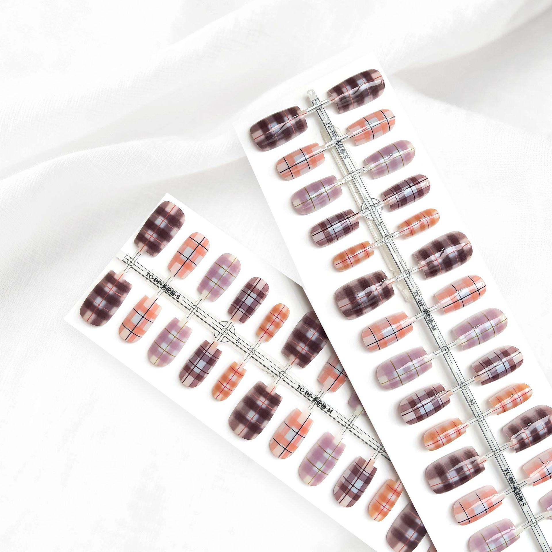 

Autumn & Winter Wearable Chinese Style Starry Sky Nail Art Tips Natural Matte No Top Coat (4 sets per strip/SMSXS)
