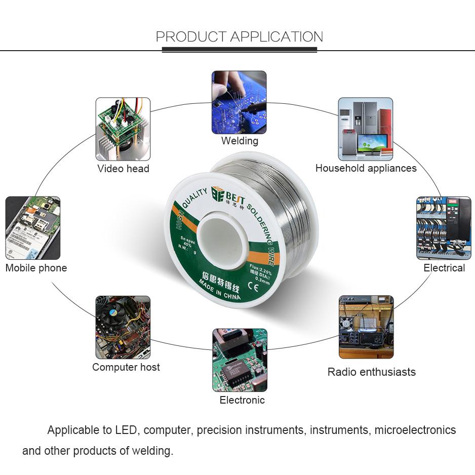 

BEST Sn60Pb40 Flux Core Solder Wire 0.5mm x 100g