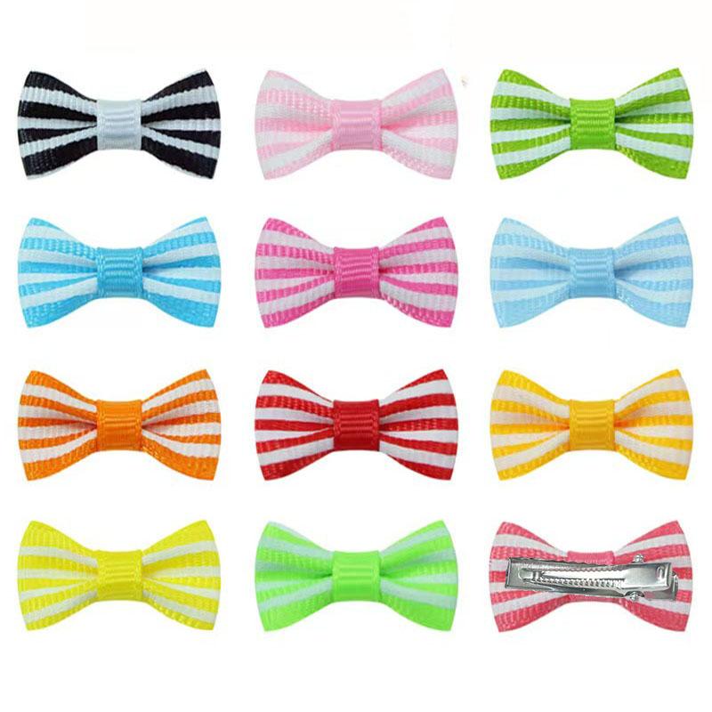 10/20Pcs Dot Pet Grooming Hair Clips Dog Cat Bows Hairpin Pet Girls Barrette for Small Dogs Supplies Pet Hair Grooming Acce