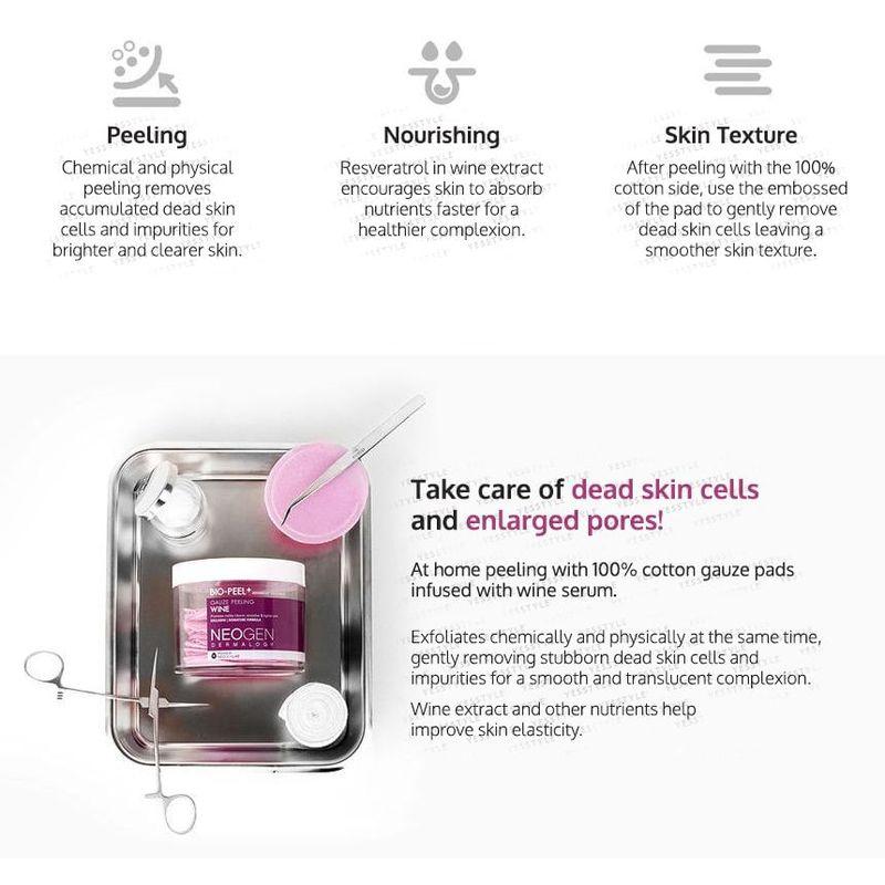 NEOGEN Dermalogy Bio-Peel Gauze Peeling Wine (Original Version) 200ml